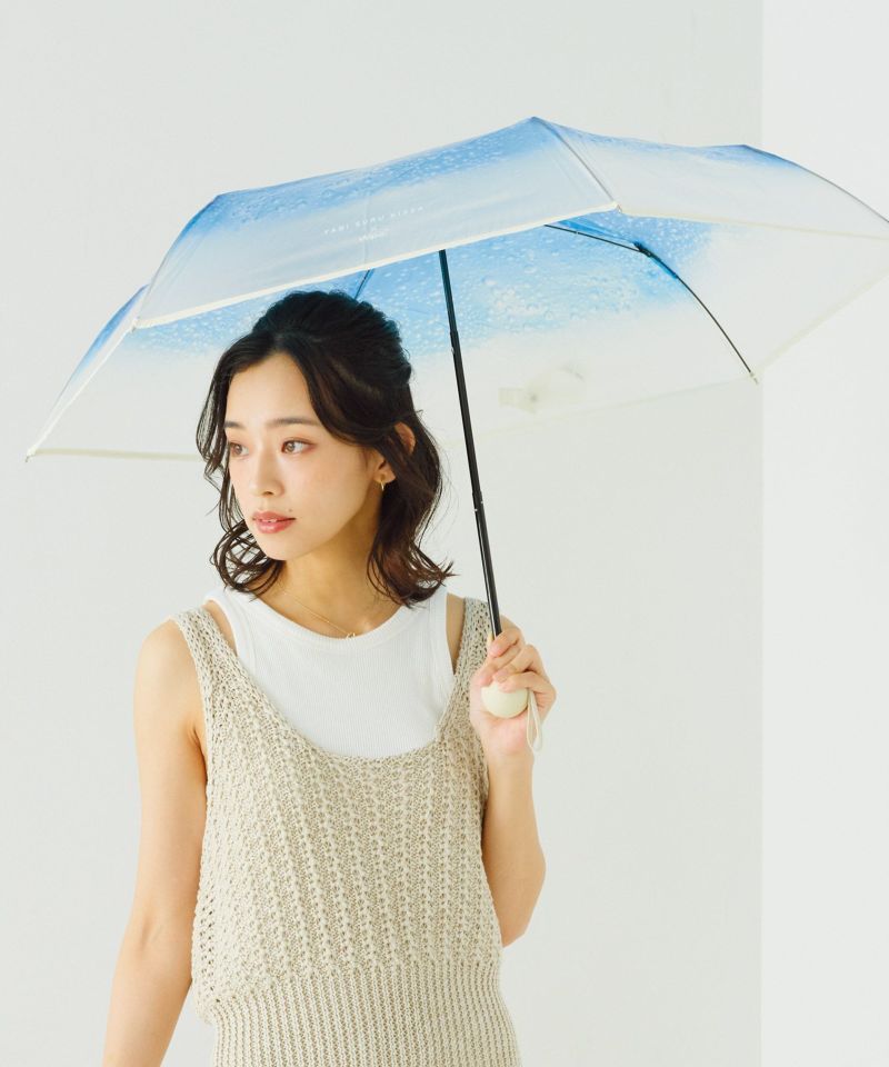 Wpc.夏日忌廉梳打透明摺疊傘/縮骨遮/短遮