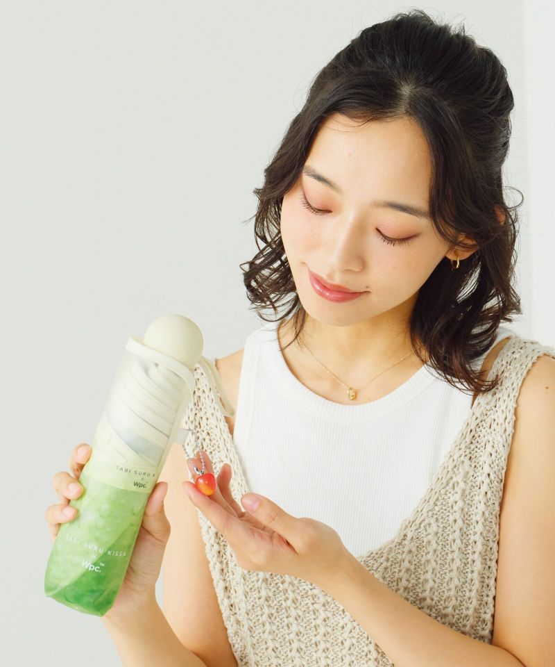 Wpc.夏日忌廉梳打透明摺疊傘/縮骨遮/短遮