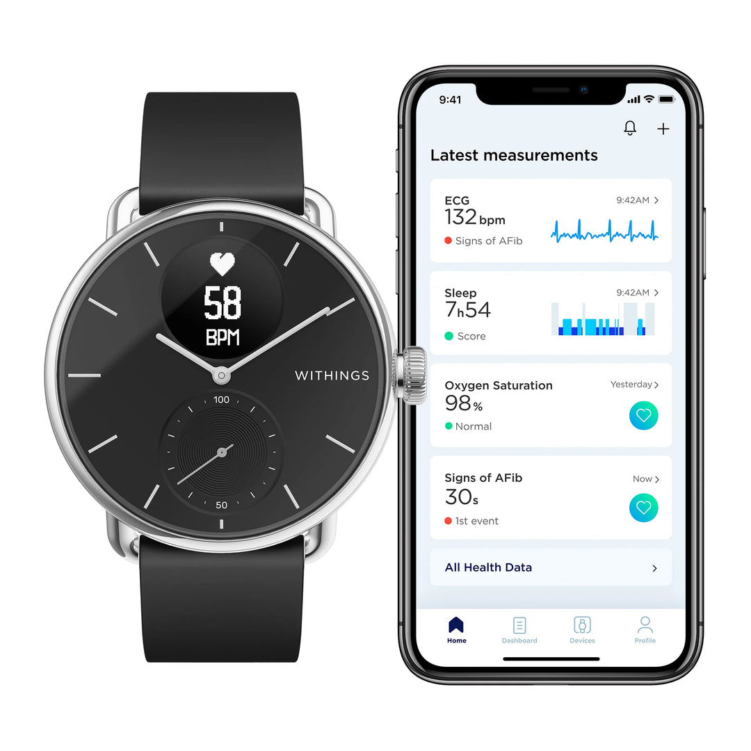 Withings ScanWatch 智能手錶 38mm【香港行貨】 - eDigiBuy