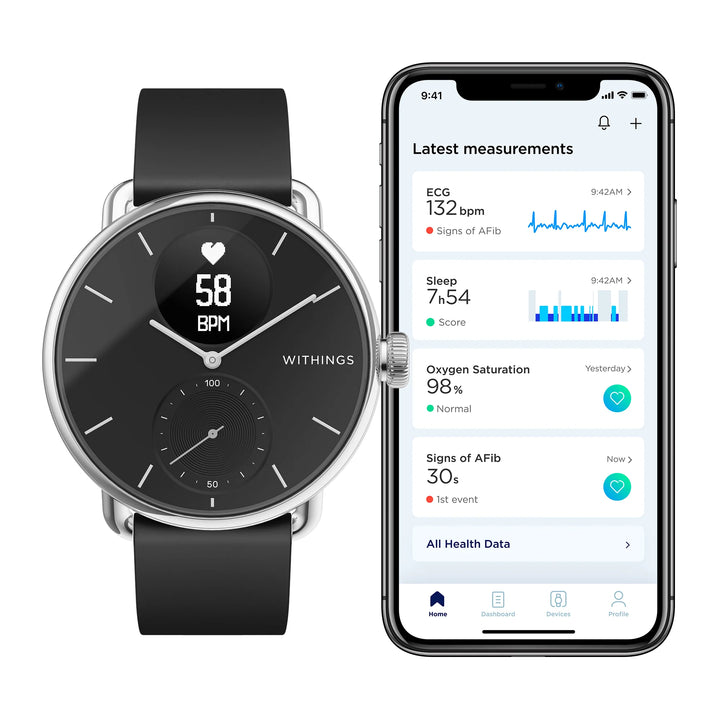 Withings ScanWatch 智能手錶 38mm【香港行貨】 - eDigiBuy