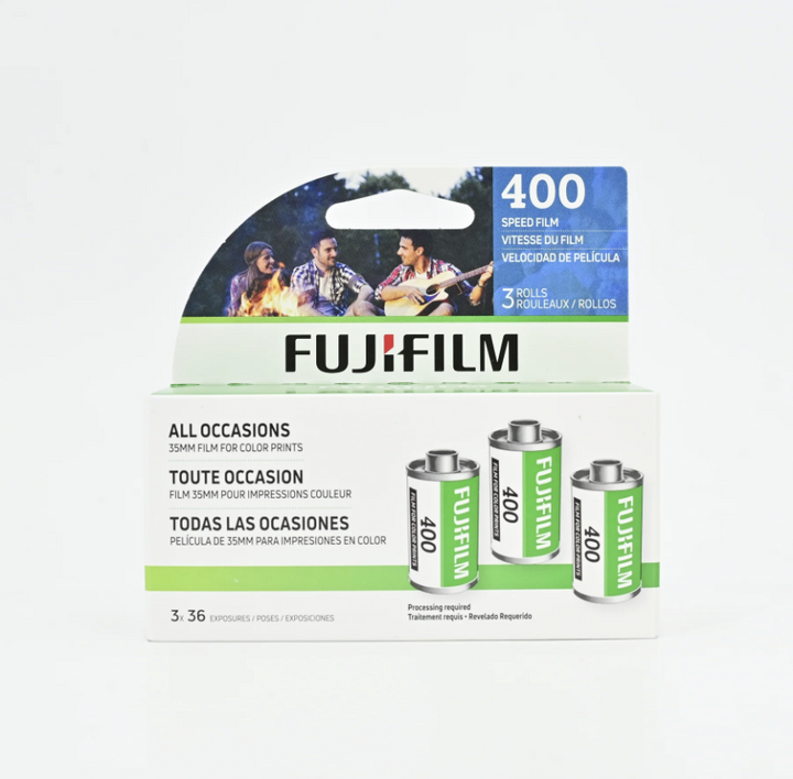 Fujifilm 400 35mm 135 color negative film (36exp x 3 tubes)