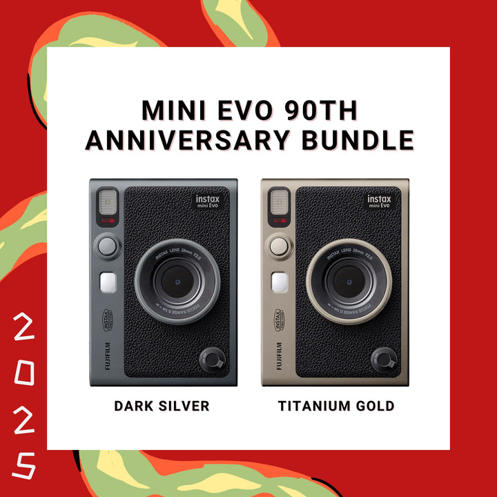 Fujifilm Instax Mini Evo 90th Anniversary Bundle 兩用即影即有相機 (Type-C)【平行進口】