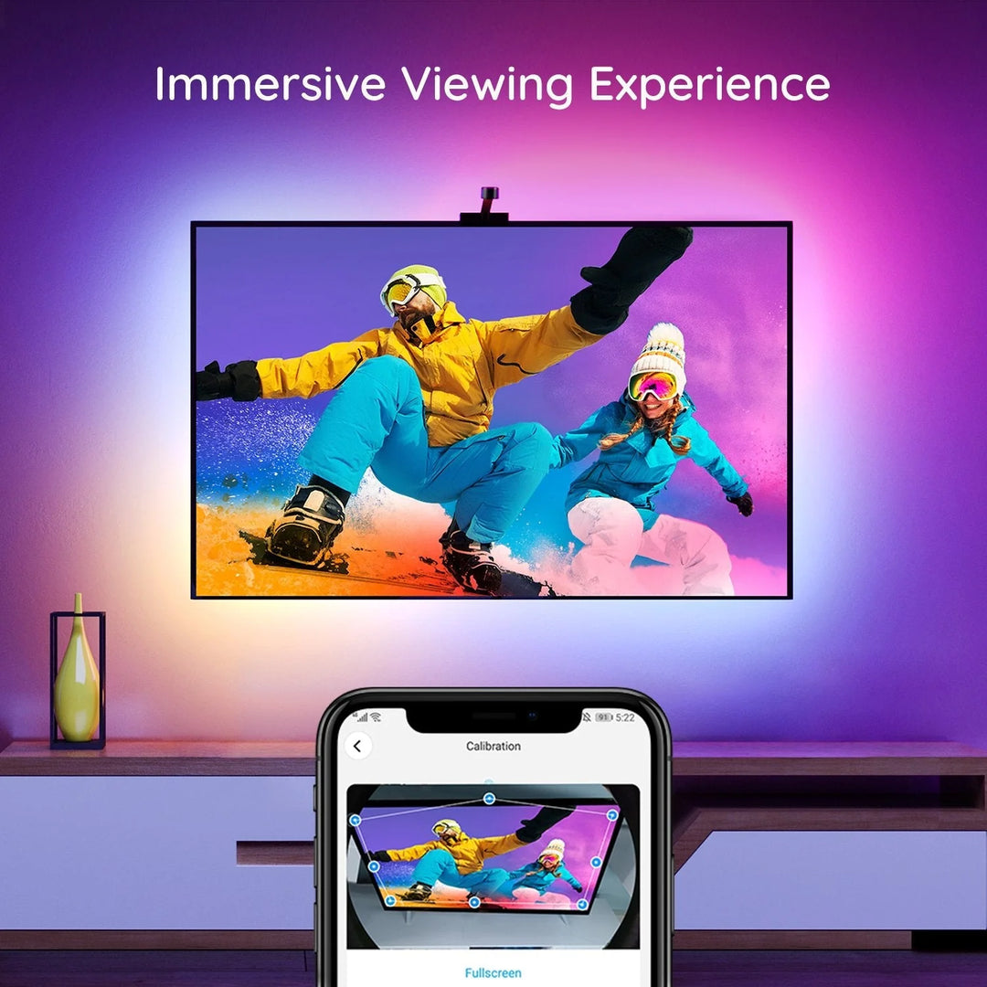 Govee DreamView T1 Wi-Fi TV Strip Lights 燈條 H6199 ( For 75-85 inches TV 5m)【香港行貨】 - eDigiBuy