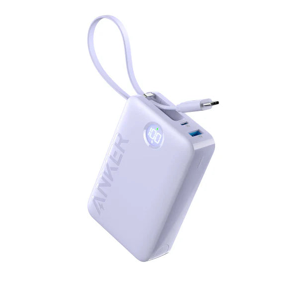 Anker Power Bank (20,000mAh, 22.5W, Built-In USB-C Cable)【Hong Kong licensed】