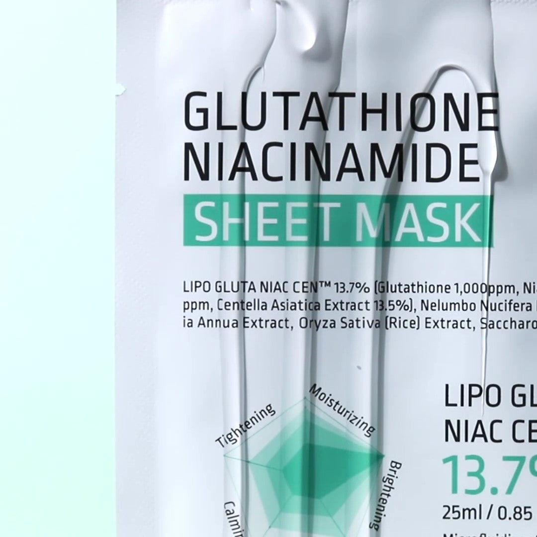 APLB 穀胱甘肽煙酰胺光澤水份面膜 10片裝【平行進口】