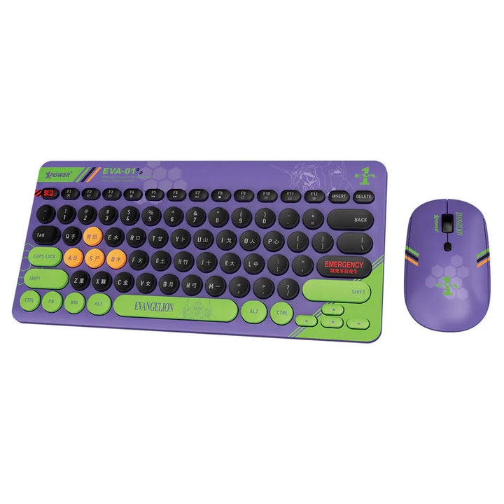 XPower EVA初號機 2合1 2.4G 無線鍵盤滑鼠套裝 - KB6【香港行貨】