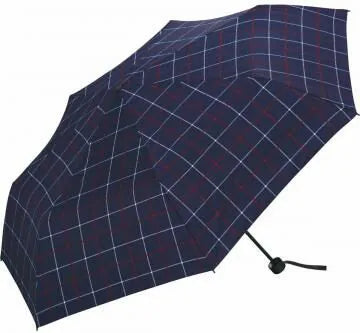 Wpc. 防風遮陽防UV摺雨傘 / 縮骨遮 (窗格紋)