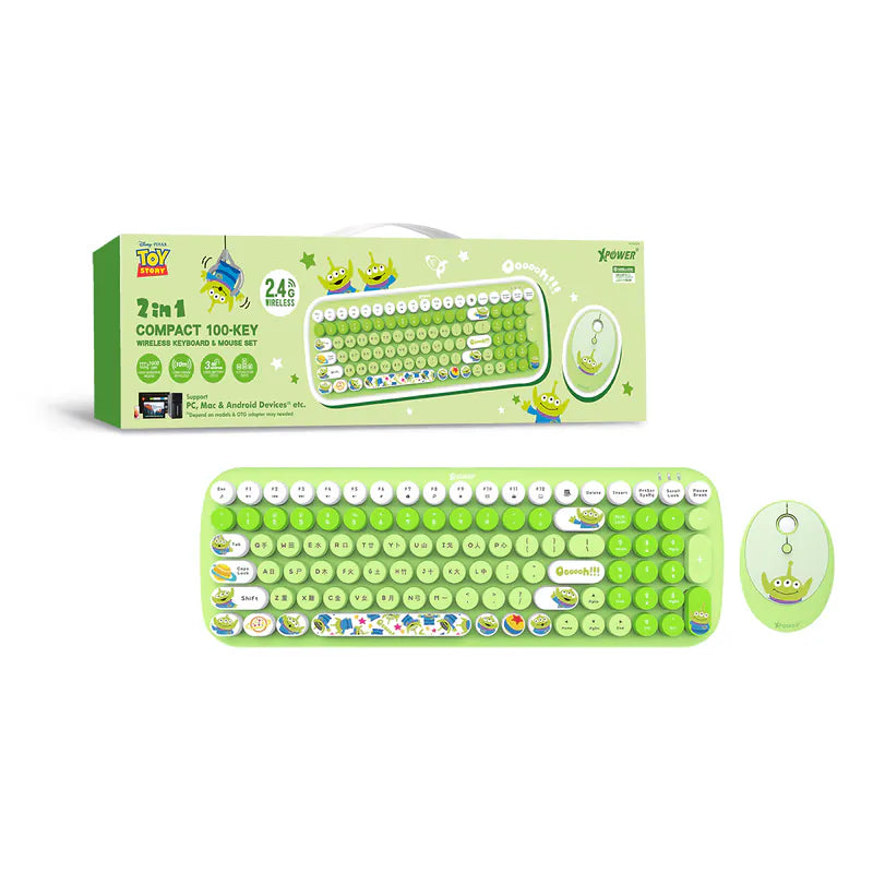 XPower x 三眼仔系列 KB7 2合1無線鍵盤滑鼠套裝【香港行貨】