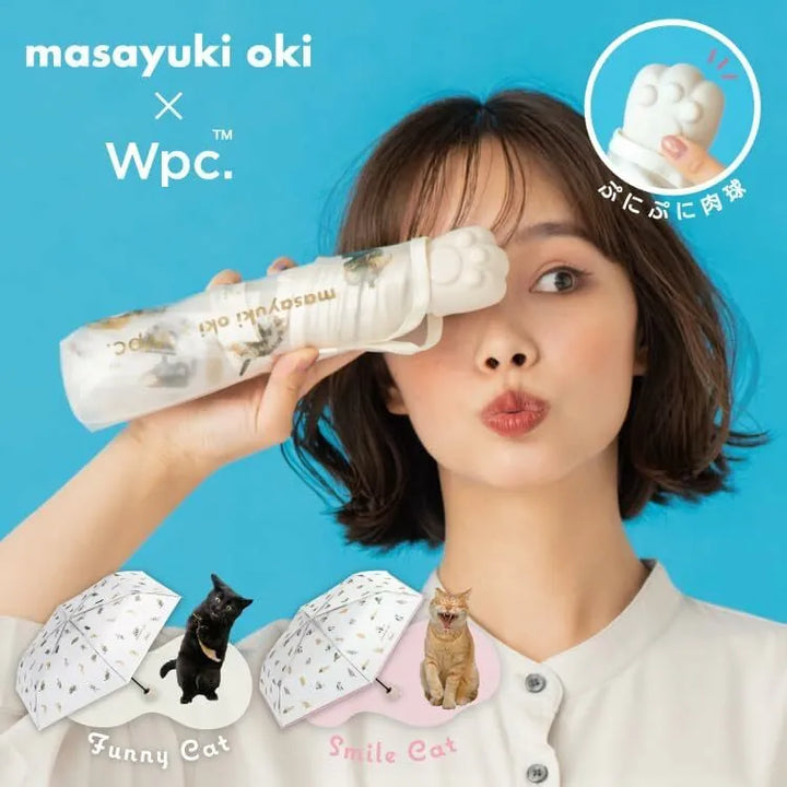 Wpc. 貓咪肉球 半透明塑料摺雨傘/縮骨傘【masayuki oki】