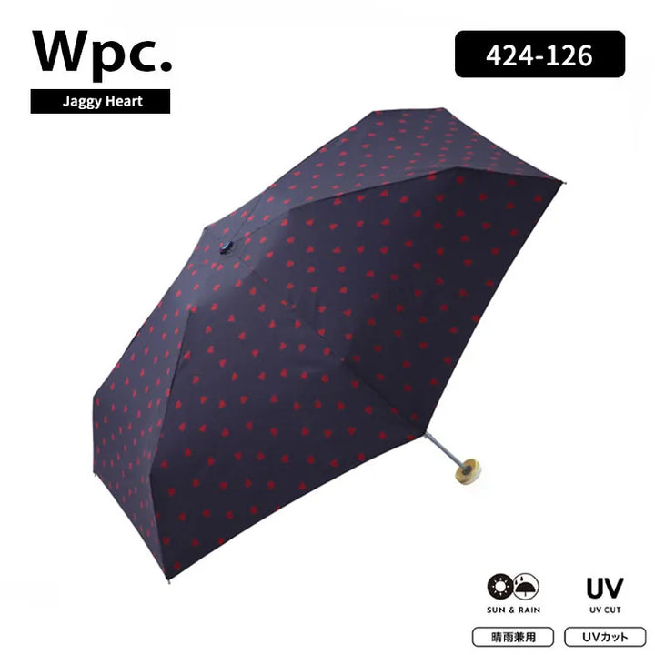 Wpc. Jaggy Heart Mini Umbrella 迷你五摺雨傘/縮骨遮