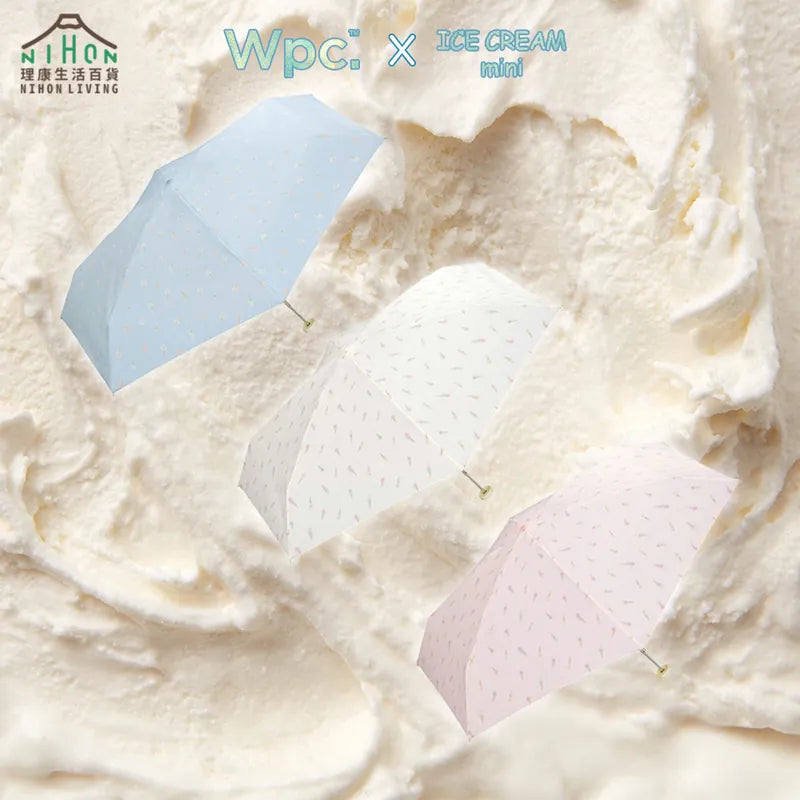 Wpc.雪糕圖案迷你摺雨傘/短遮/縮骨遮