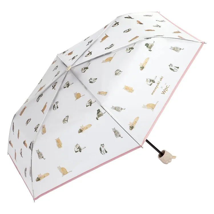 Wpc. 貓咪肉球 半透明塑料摺雨傘/縮骨傘【masayuki oki】