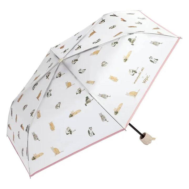 Wpc. 貓咪肉球 半透明塑料摺雨傘/縮骨傘【masayuki oki】