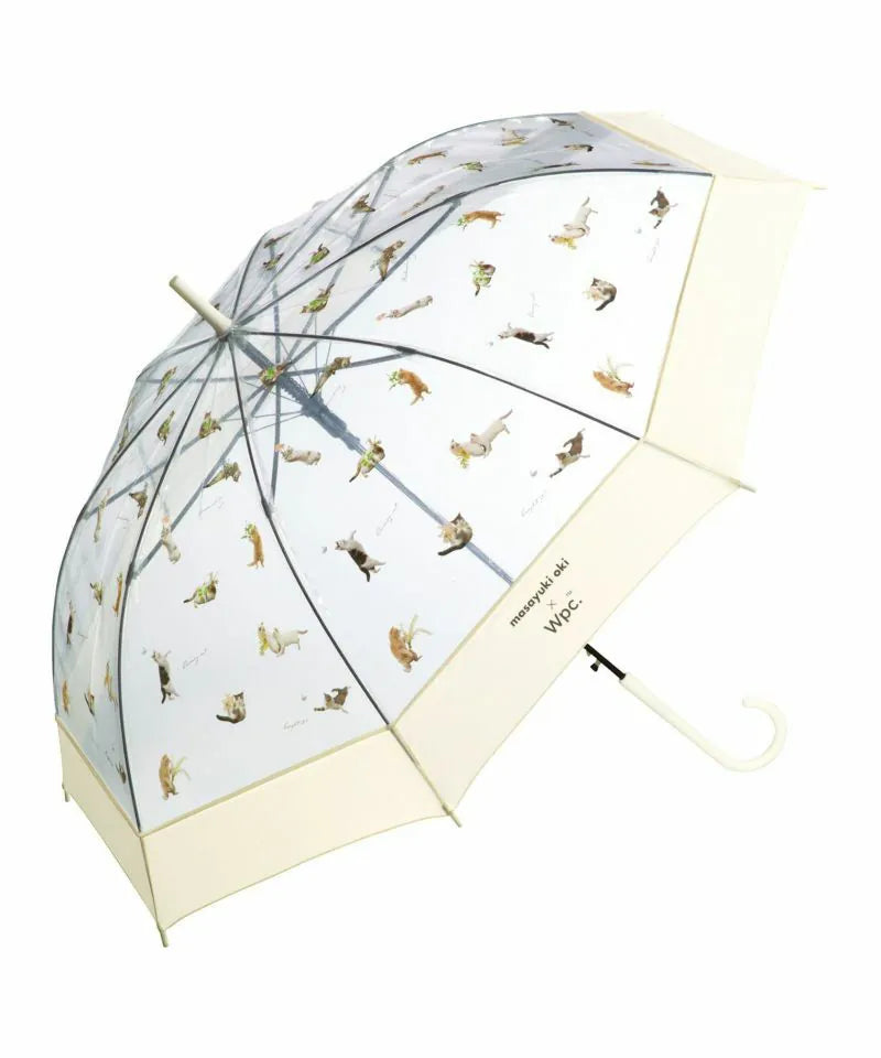 Wpc. 貪吃貓咪塑料長雨傘/直遮|masayuki oki × wpc.
