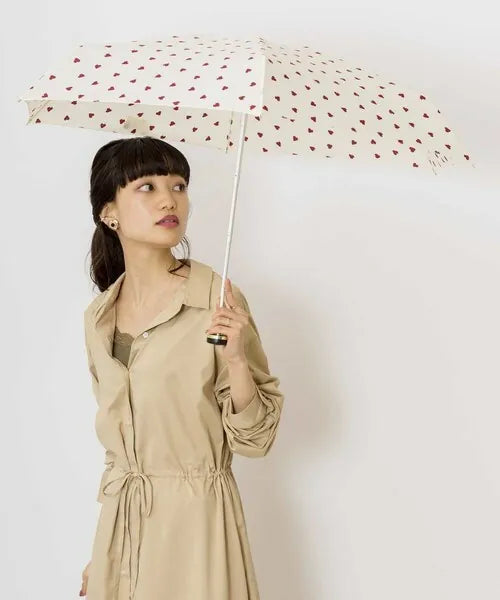Wpc. Jaggy Heart Mini Umbrella 迷你五摺雨傘/縮骨遮