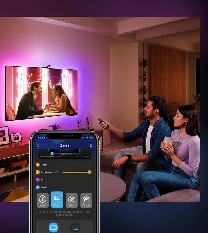Govee DreamView T1 TV Strip Lights 燈條 H6199 ( For 55-65 inches TV 3.8m)【香港行貨】 - eDigiBuy