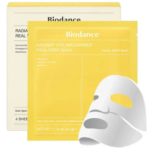 Biodance Radiant Vita Niacinamide Real Deep Mask Radiant Vita 菸鹼醯胺深層面膜【平行進口】