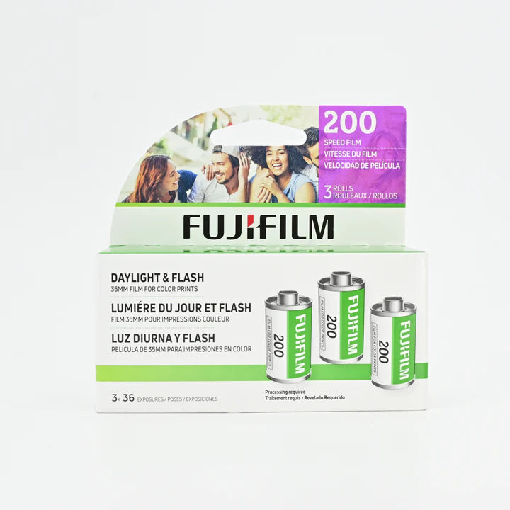 Fujifilm 200 35mm 135 color negative film (36exp x 3 tubes)