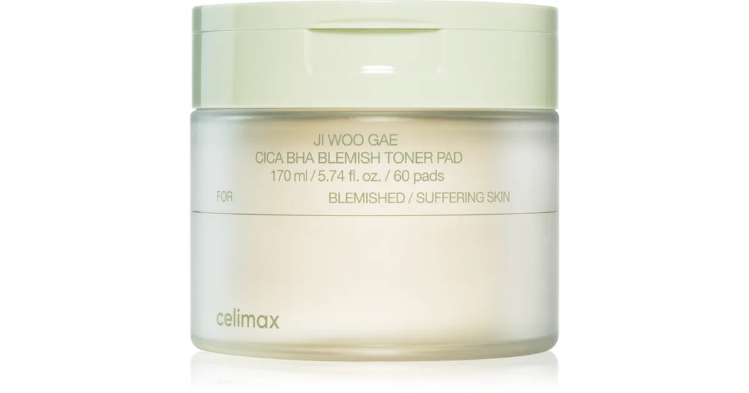 Celimax Jiwoogae Cica BHA Blemish Toner Pad 祛痘爽膚棉 60pads【平行進口】