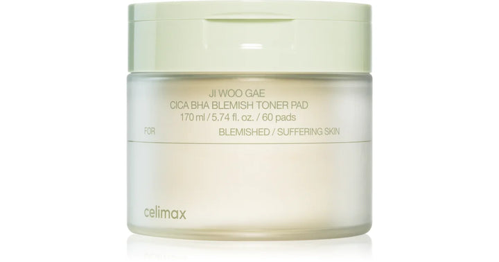 Celimax Jiwoogae Cica BHA Blemish Toner Pad 祛痘爽膚棉 60pads【平行進口】