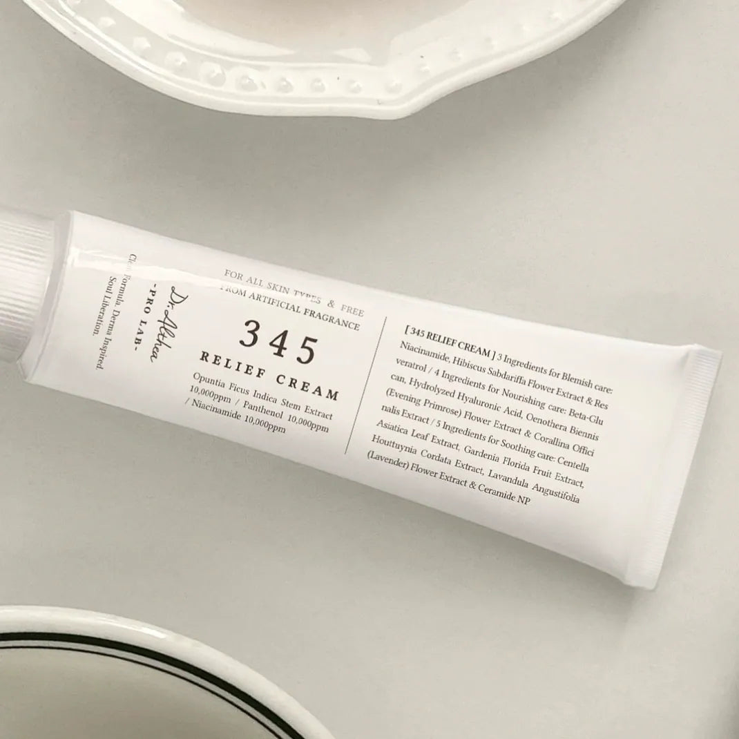 Dr. Althea 345 Relief Cream 祛痘舒緩保濕霜 (50ml) 舒緩恢復和瑕疵護理【平行進口】