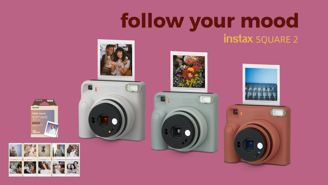 Fujifilm Instax SQUARE 2 升級上市與功能全解析！兩種氛圍濾鏡 | 新款HAZE相紙 | 三種拍攝模式