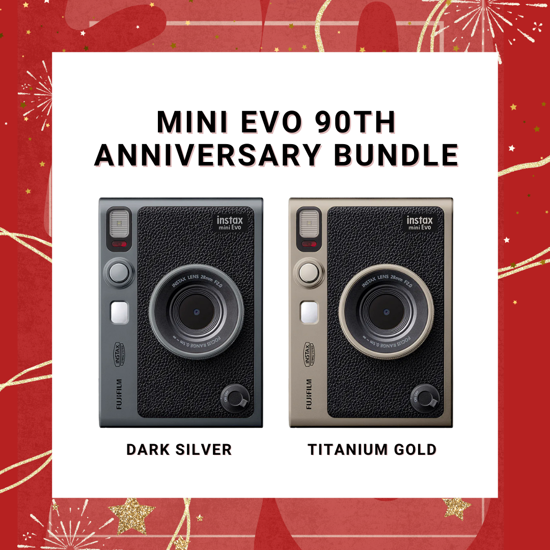 Fujifilm Instax Mini Evo 90th Anniversary Bundle 兩用即影即有相機 (Type-C)【平行進口】