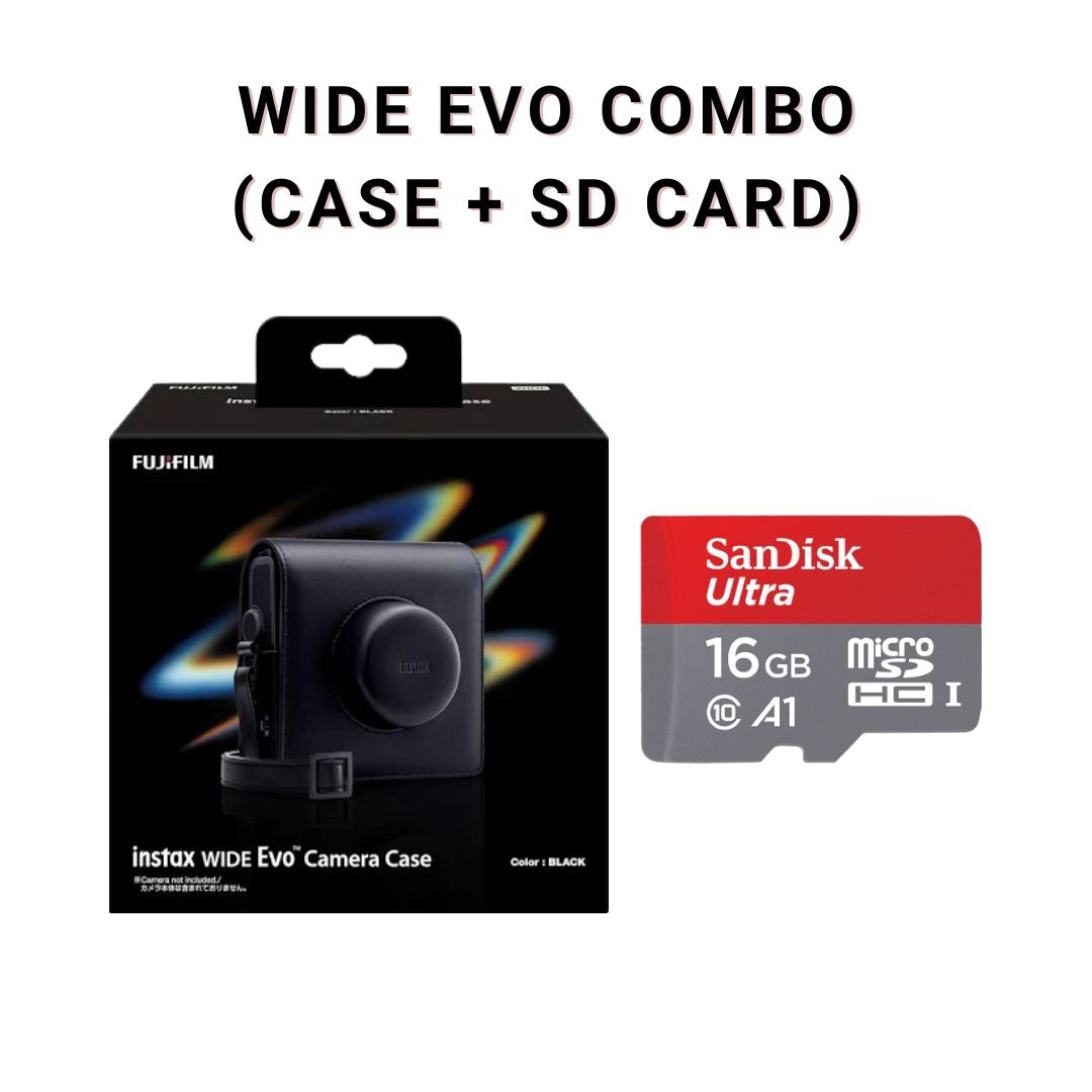 Fujifilm Instax Wide Evo Camera Case 原裝袋 + SanDisk 16GB Card【平行進口】
