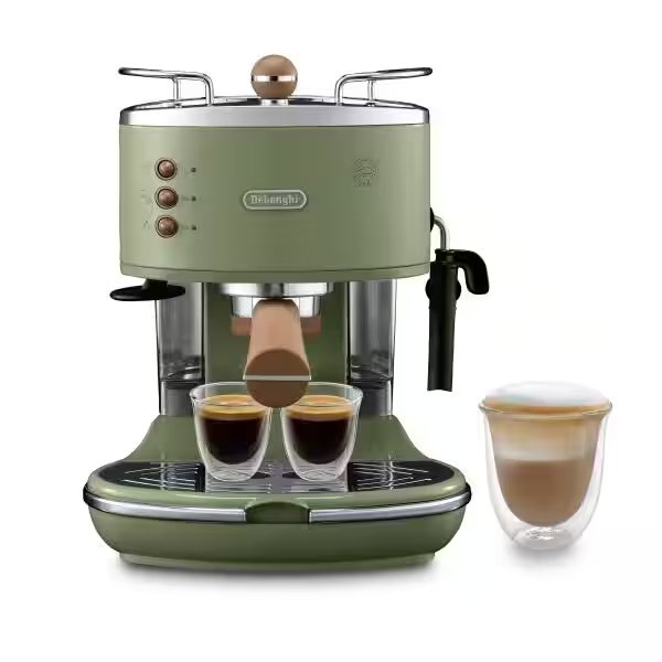 Delonghi Icona Vintage ECOV311.GR 半自動咖啡機 【香港行貨】 - eDigiBuy