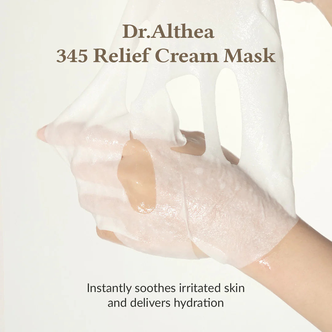 Dr. Althea 345 Relief Cream Mask 舒緩霜面膜 (4ea/4片裝) 痘後舒緩護理Mask【平行進口】