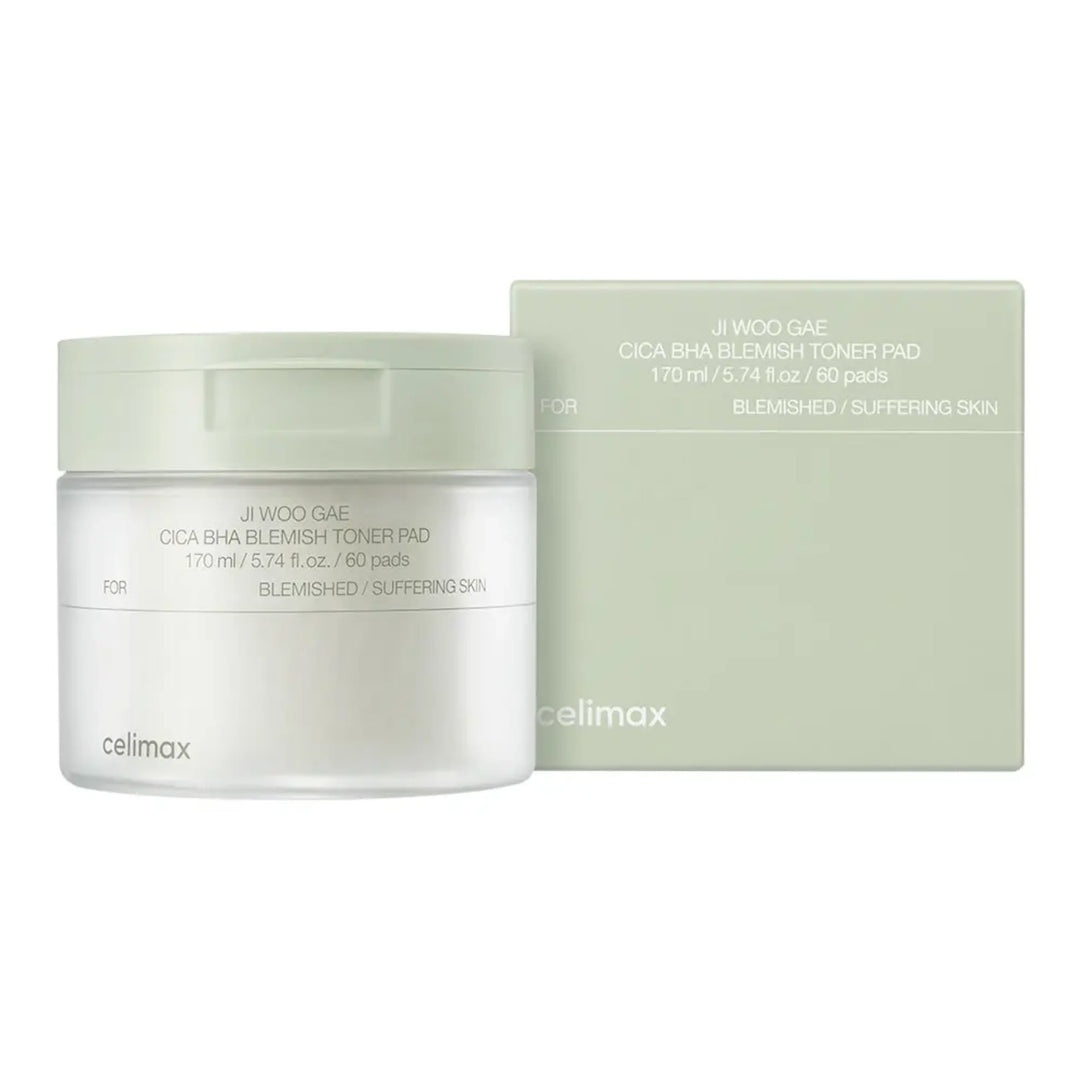 Celimax Jiwoogae Cica BHA Blemish Toner Pad 祛痘爽膚棉 60pads【平行進口】
