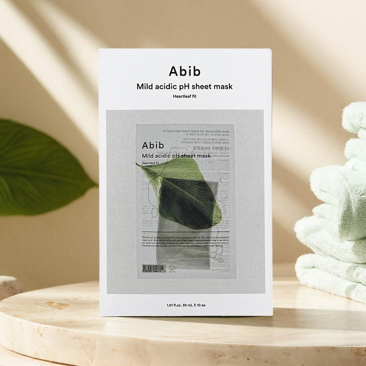 Abib 韓國 弱酸性魚腥草面膜 1盒 (10片)【平行進口】