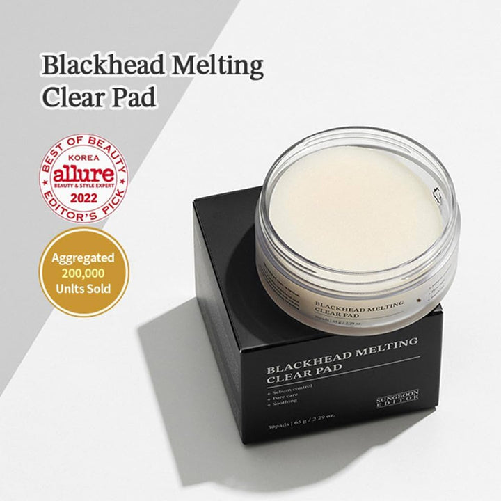 SUNGBOON EDITOR blackhead melting clear pad 黑頭融化片 30pads【平行進口】