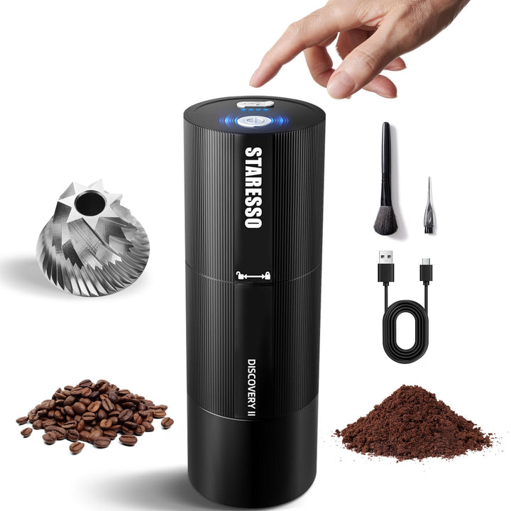 Staresso D6E PLUS 電動磨豆機 便攜充電式 Electric Coffee Grinder【香港行貨】