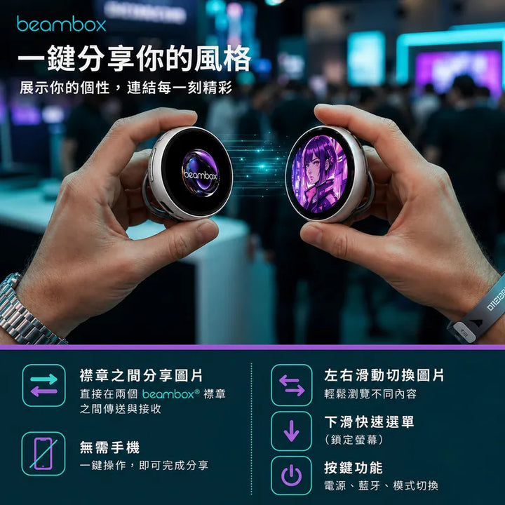 Beambox Nikko 動態電子襟章【香港行貨】
