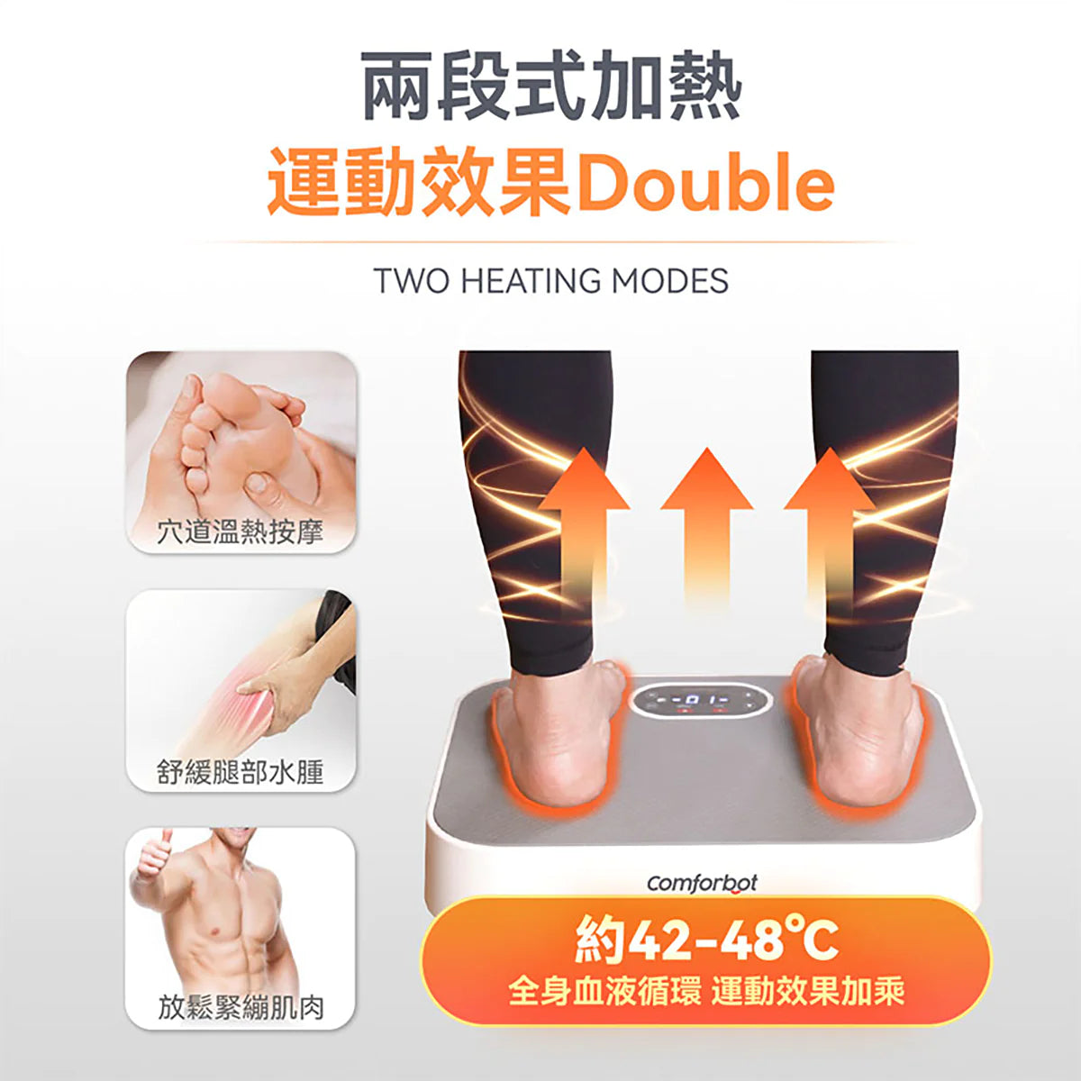 Comforbot 全身共頻無耗能高效運動健體有氧活血溫控家用律動機【香港行貨】 - eDigiBuy