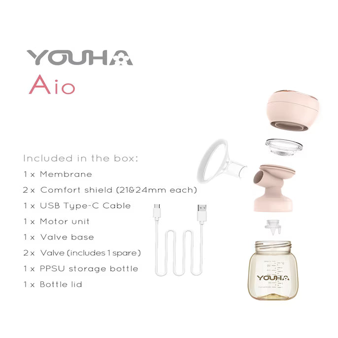 YOUHA 優合 Aio 電動吸奶器及哺乳按摩器【香港行貨】