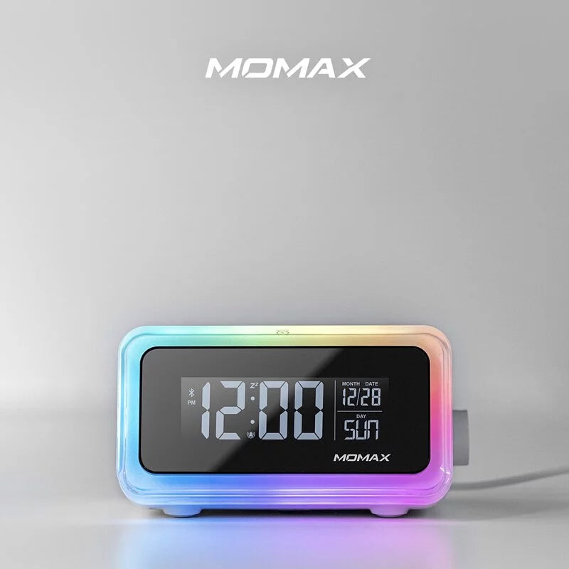 Momax Q.Clock2無線充電子鬧鐘【香港行貨】 - eDigiBuy