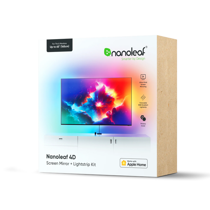 Nanoleaf 4D Screen Mirror + Lightstrip Kit (TVs & Monitors Up to 65″ & 85") 彩色智能電視LED燈帶【香港行貨】 - eDigiBuy