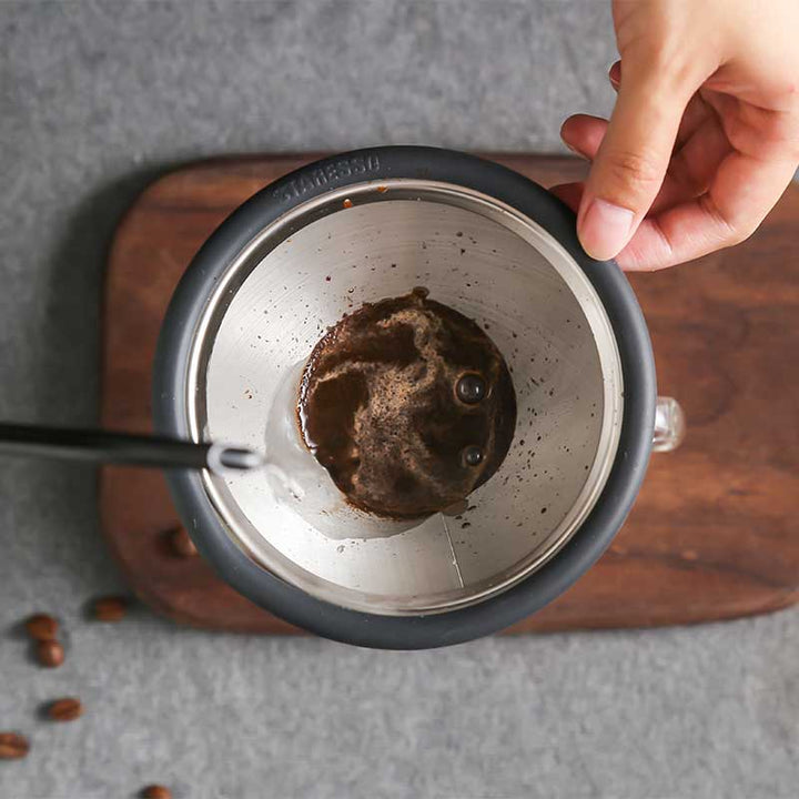 Staresso W-6A Pour Over Metal Coffee Filter 手沖咖啡濾杯 (連底座)【香港行貨】