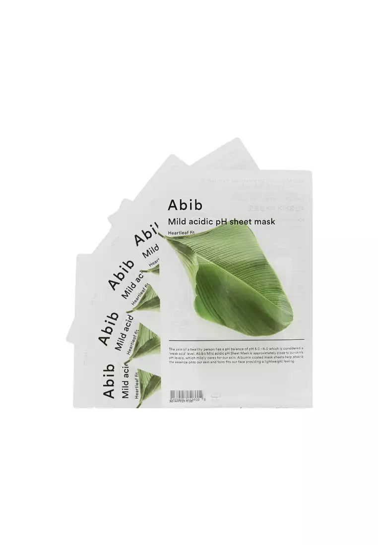 Abib 韓國 弱酸性魚腥草面膜 1盒 (10片)【平行進口】