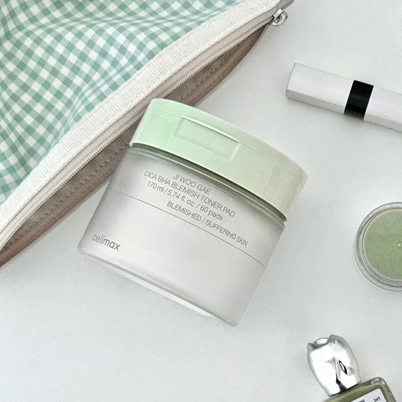 Celimax Jiwoogae Cica BHA Blemish Toner Pad 祛痘爽膚棉 60pads【平行進口】