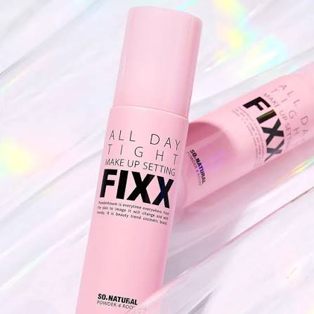 So Natural | "100ml" 2025新裝 FIXX 長效保濕控油定妝噴霧 (No Gas Mist Type) All Day Tight Make Up Setting【平行進口】