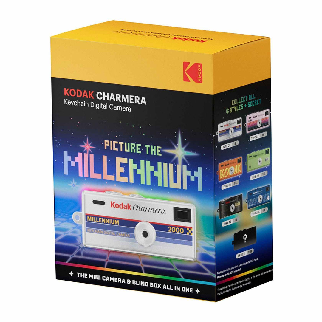 Kodak Charmera Millenium 鑰匙圈數位相機盲盒 千禧美學 顏色隨機出貨【平行進口】