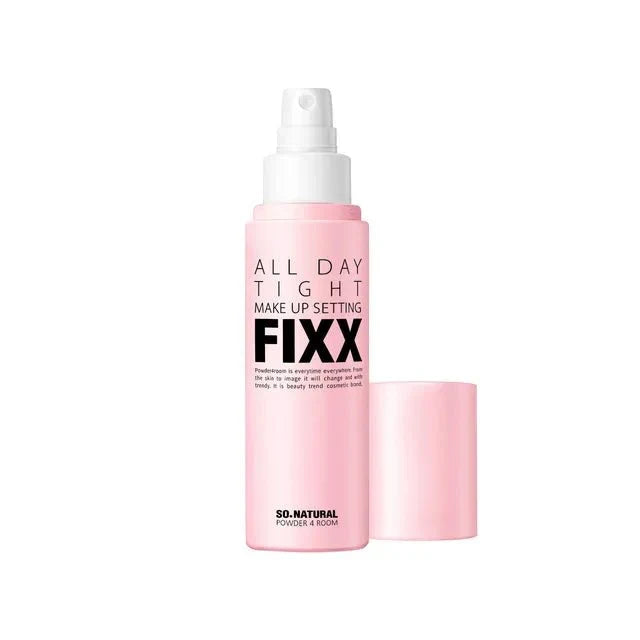 So Natural | "100ml" 2025新裝 FIXX 長效保濕控油定妝噴霧 (No Gas Mist Type) All Day Tight Make Up Setting【平行進口】