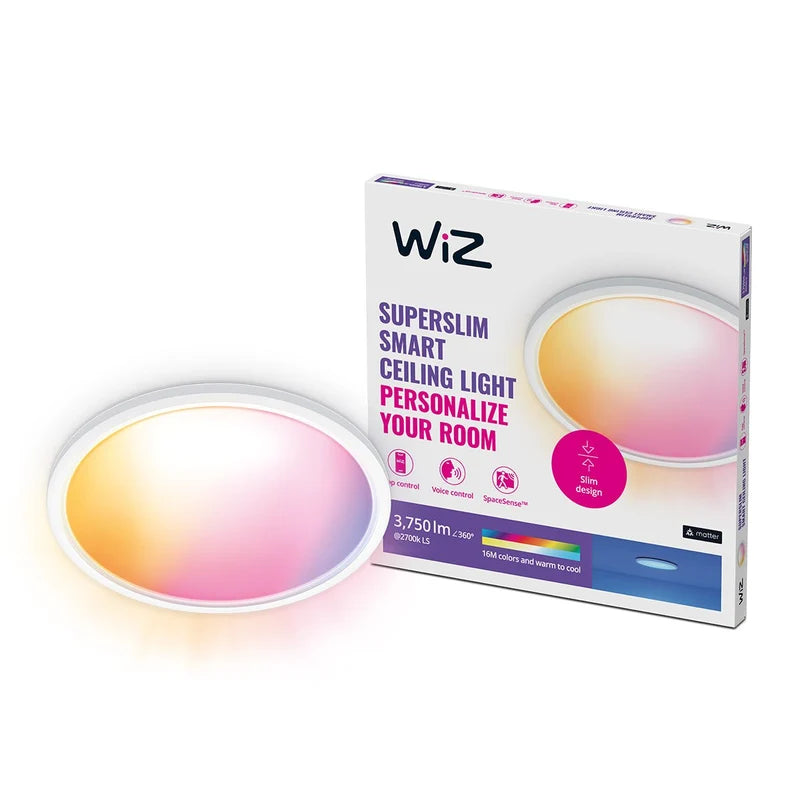 WiZ 超薄吸頂燈 32W W 22-65K RGB【香港行貨】