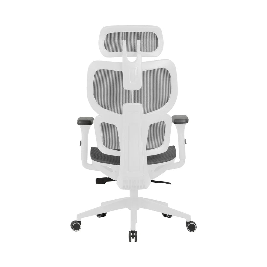 Zenox 人體工學 - 侍河辦公電腦椅 (網布/灰白色)【香港行貨】