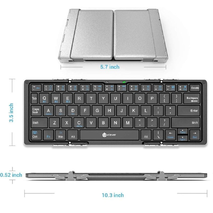 iClever - IC-BK03 銀色折疊藍牙鍵盤【香港行貨】 - eDigiBuy
