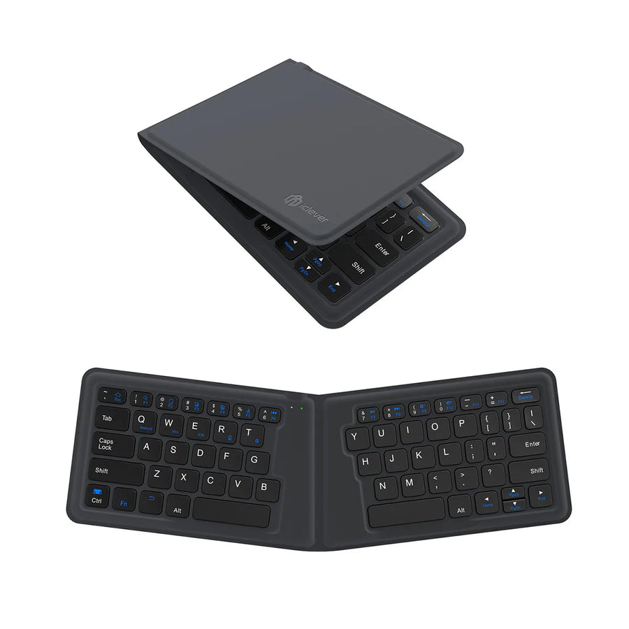 iClever IC-BK06 灰絨面折迭藍牙 無線鍵盤【香港行貨】 - eDigiBuy