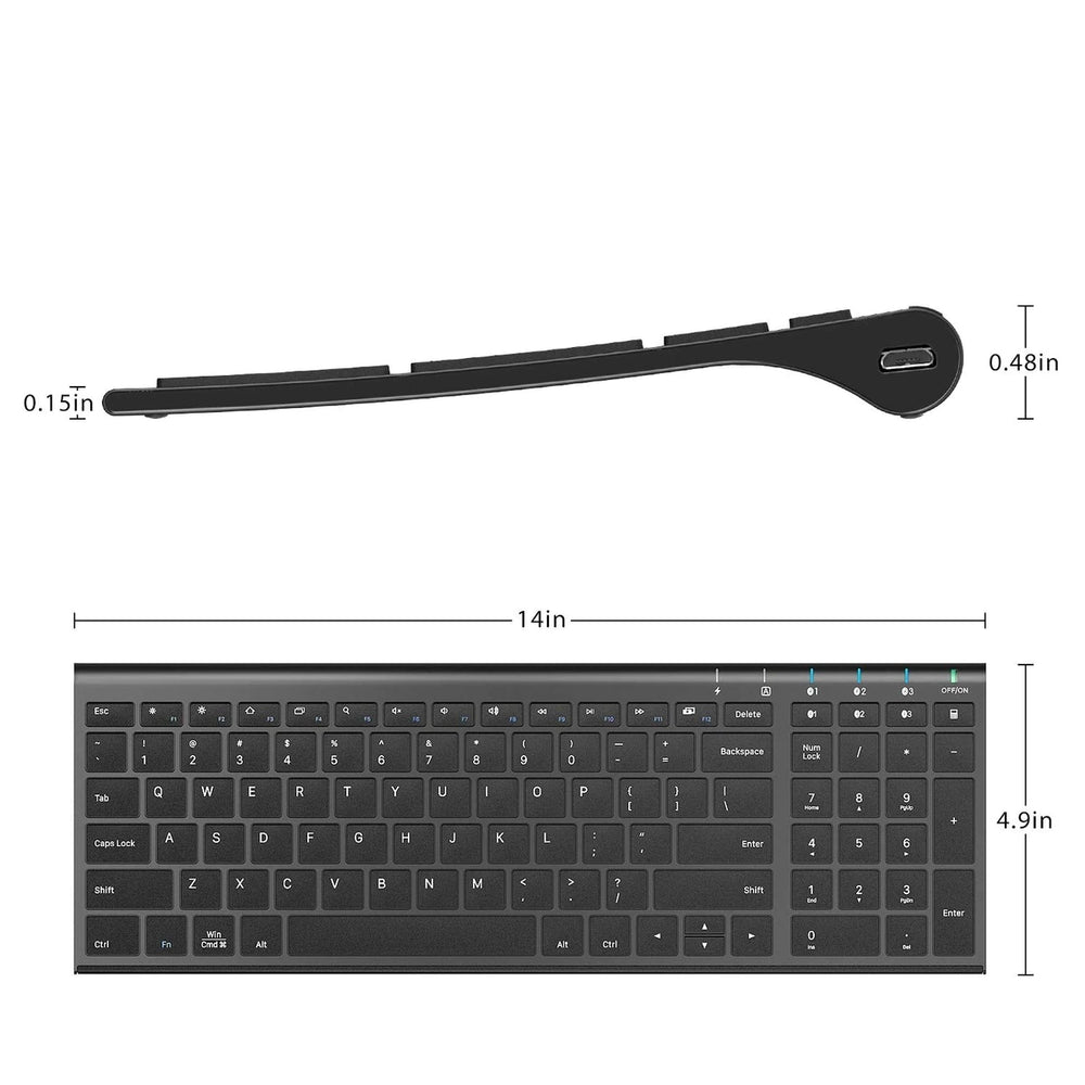 iClever IC-BK10 藍牙通用超薄 無線鍵盤【香港行貨】 - eDigiBuy